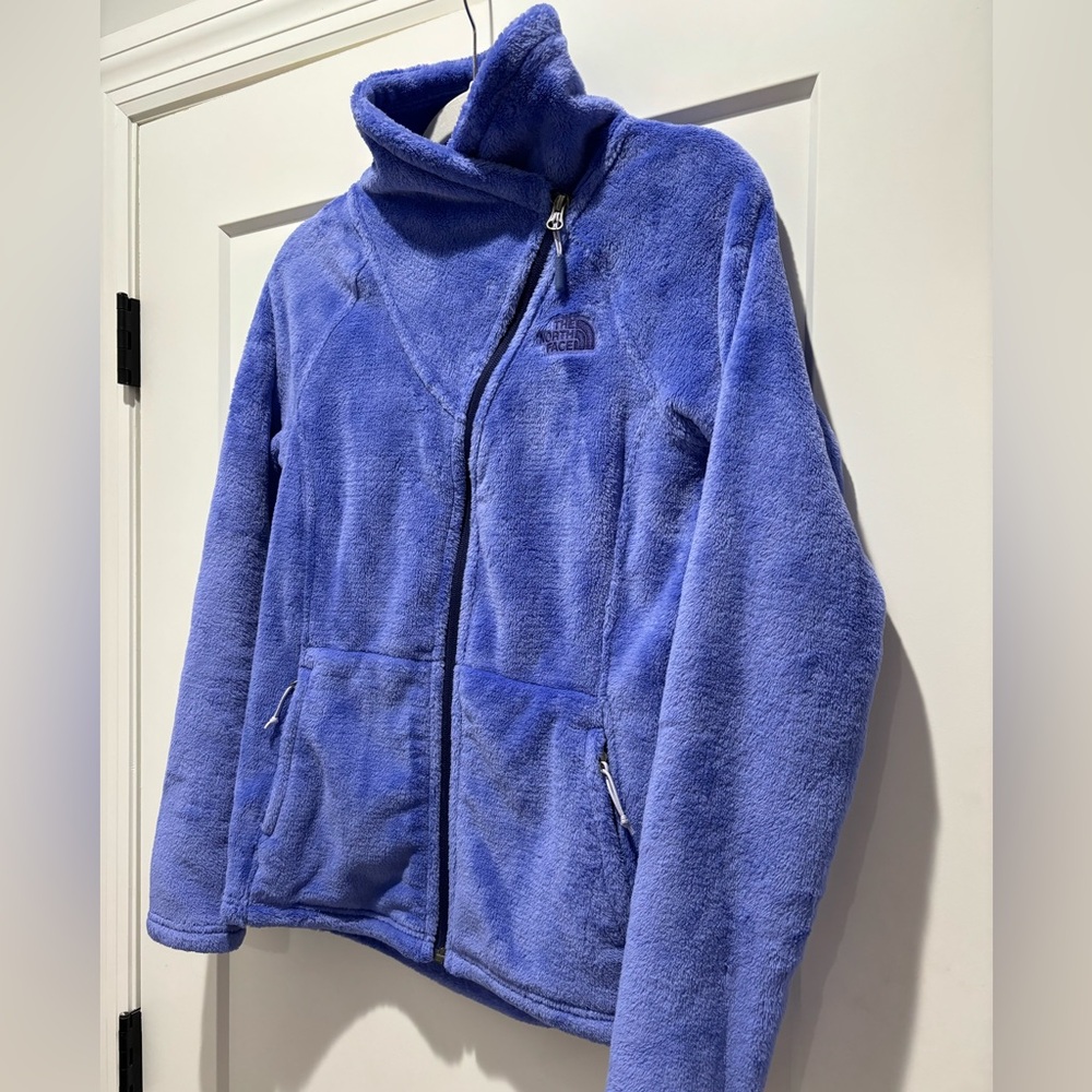 The North Face Purple zip up fleece jacket, size small - Picture 5 of 8